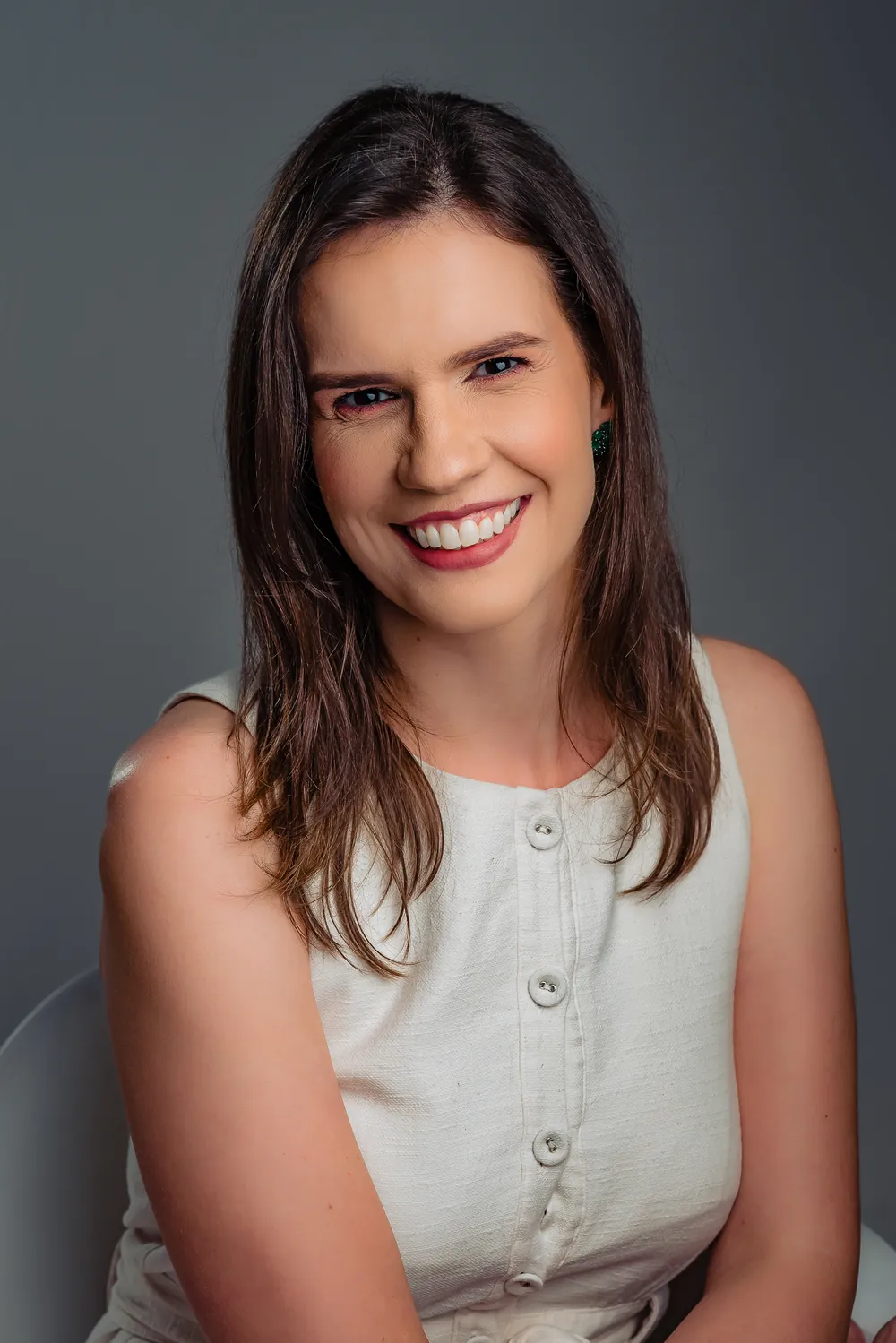 Dra. Mariana Moreira, geriatra, na Clínica Médica Atos.